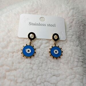 Stainless Steel Godseye Earrings
